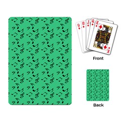 Green Music Playing Card by snowwhitegirl