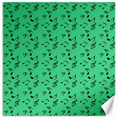 Green Music Canvas 12  X 12   by snowwhitegirl