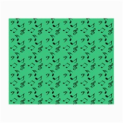 Green Music Small Glasses Cloth (2-side) by snowwhitegirl