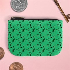 Green Music Mini Coin Purses