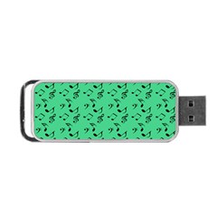 Green Music Portable Usb Flash (two Sides) by snowwhitegirl