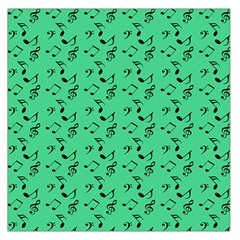 Green Music Large Satin Scarf (square) by snowwhitegirl