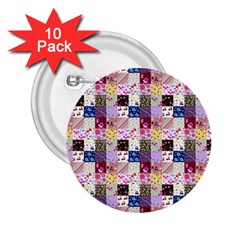 Quilt Of My Patterns Small 2 25  Buttons (10 Pack)  by snowwhitegirl