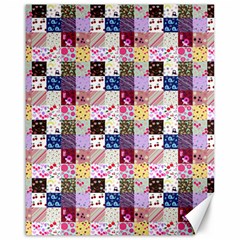 Quilt Of My Patterns Small Canvas 16  X 20   by snowwhitegirl