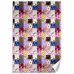 Quilt Of My Patterns Small Canvas 20  X 30   by snowwhitegirl