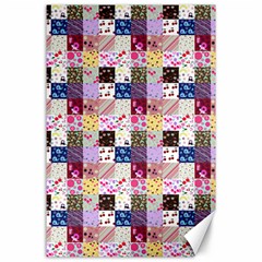 Quilt Of My Patterns Small Canvas 24  X 36  by snowwhitegirl