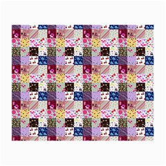 Quilt Of My Patterns Small Small Glasses Cloth (2-side) by snowwhitegirl