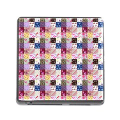 Quilt Of My Patterns Small Memory Card Reader (square) by snowwhitegirl