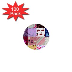 Quilt Of My Patterns 1  Mini Buttons (100 Pack)  by snowwhitegirl