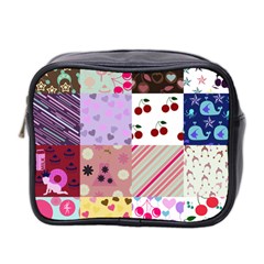 Quilt Of My Patterns Mini Toiletries Bag 2-side by snowwhitegirl