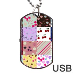 Quilt Of My Patterns Dog Tag Usb Flash (two Sides)