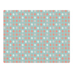 Peach Pink Eggs On Green Double Sided Flano Blanket (large)  by snowwhitegirl