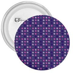 Violet Grey Purple Eggs On Grey Blue 3  Buttons by snowwhitegirl