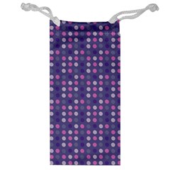 Violet Grey Purple Eggs On Grey Blue Jewelry Bag by snowwhitegirl