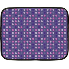 Violet Grey Purple Eggs On Grey Blue Fleece Blanket (mini) by snowwhitegirl