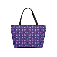 Violet Grey Purple Eggs On Grey Blue Shoulder Handbags by snowwhitegirl