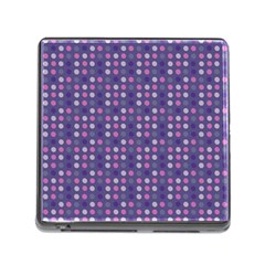 Violet Grey Purple Eggs On Grey Blue Memory Card Reader (square) by snowwhitegirl