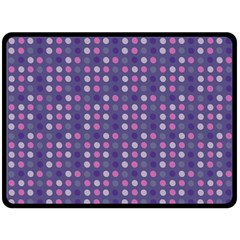 Violet Grey Purple Eggs On Grey Blue Fleece Blanket (large)  by snowwhitegirl