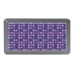 Violet Grey Purple Eggs On Grey Blue Memory Card Reader (mini) by snowwhitegirl