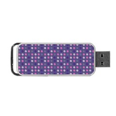 Violet Grey Purple Eggs On Grey Blue Portable Usb Flash (one Side) by snowwhitegirl