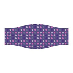 Violet Grey Purple Eggs On Grey Blue Stretchable Headband