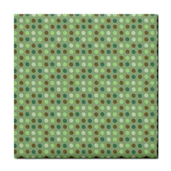 Green Brown  Eggs On Green Tile Coasters