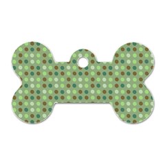 Green Brown  Eggs On Green Dog Tag Bone (two Sides) by snowwhitegirl