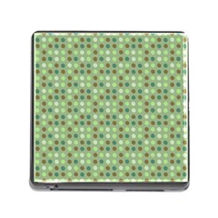 Green Brown  Eggs On Green Memory Card Reader (square) by snowwhitegirl