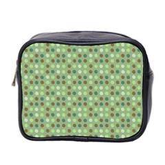 Green Brown  Eggs On Green Mini Toiletries Bag 2-side by snowwhitegirl