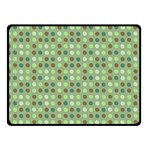 Green Brown  Eggs On Green Fleece Blanket (Small) 50 x40  Blanket Front