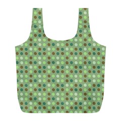 Green Brown  Eggs On Green Full Print Recycle Bags (l)  by snowwhitegirl