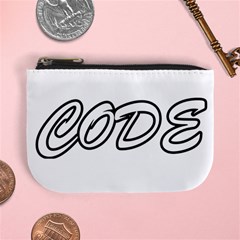 Code White Mini Coin Purses by Code