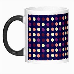 Peach Purple Eggs On Navy Blue Morph Mugs