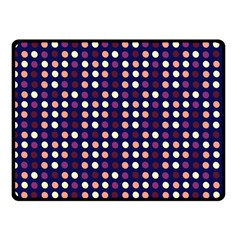 Peach Purple Eggs On Navy Blue Fleece Blanket (small) by snowwhitegirl