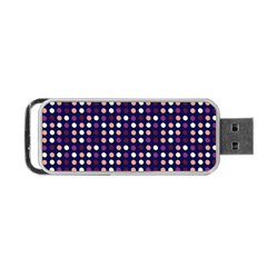 Peach Purple Eggs On Navy Blue Portable Usb Flash (one Side) by snowwhitegirl