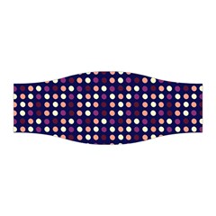 Peach Purple Eggs On Navy Blue Stretchable Headband by snowwhitegirl