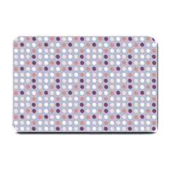 Pink Purple White Eggs On Lilac Small Doormat  by snowwhitegirl