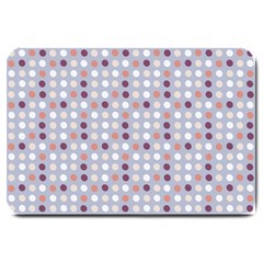 Pink Purple White Eggs On Lilac Large Doormat  by snowwhitegirl