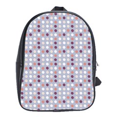 Pink Purple White Eggs On Lilac School Bag (large) by snowwhitegirl