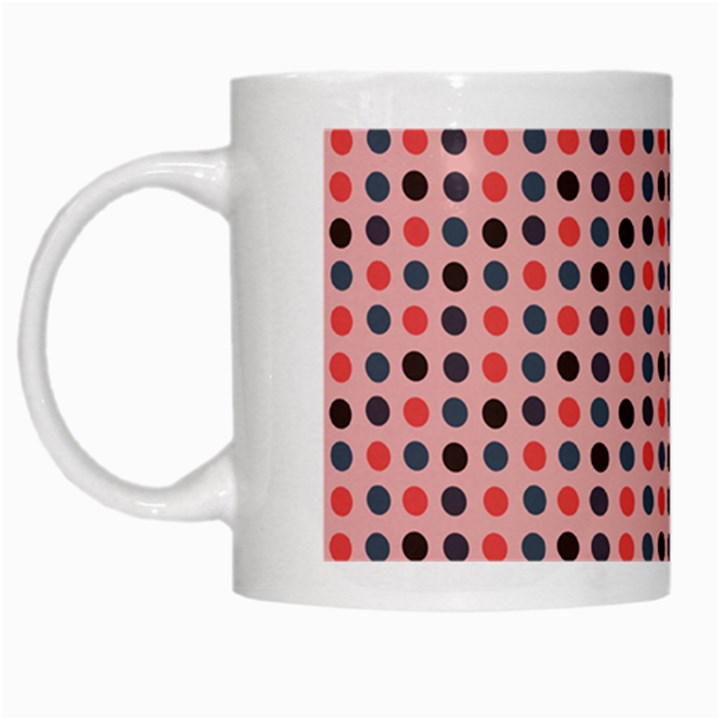 Grey Red Eggs On Pink White Mugs