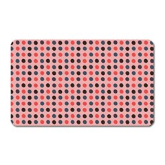 Grey Red Eggs On Pink Magnet (rectangular)