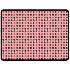 Grey Red Eggs On Pink Fleece Blanket (large)  by snowwhitegirl