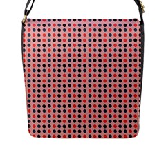 Grey Red Eggs On Pink Flap Messenger Bag (l)  by snowwhitegirl