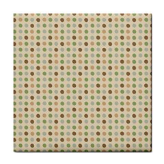 Green Brown Eggs Tile Coasters