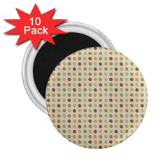 Green Brown Eggs 2 25  Magnets (10 Pack) 