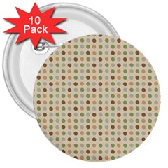 Green Brown Eggs 3  Buttons (10 Pack)  by snowwhitegirl