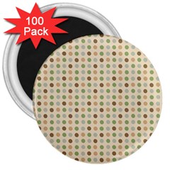 Green Brown Eggs 3  Magnets (100 Pack)