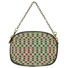 Grey Beige Burgundy Eggs On Green Chain Purses (one Side)  by snowwhitegirl