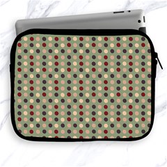 Grey Beige Burgundy Eggs On Green Apple Ipad 2/3/4 Zipper Cases by snowwhitegirl