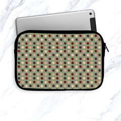 Grey Beige Burgundy Eggs On Green Apple Ipad Mini Zipper Cases by snowwhitegirl